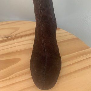 Tory Burch Brown Suede Ankle Boots